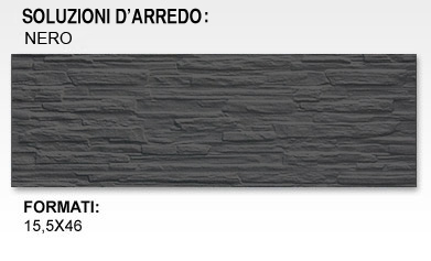 OFFERTA SOTTOCOSTO   Rivestimento Pietra in Gres SAVOIA   Nero  